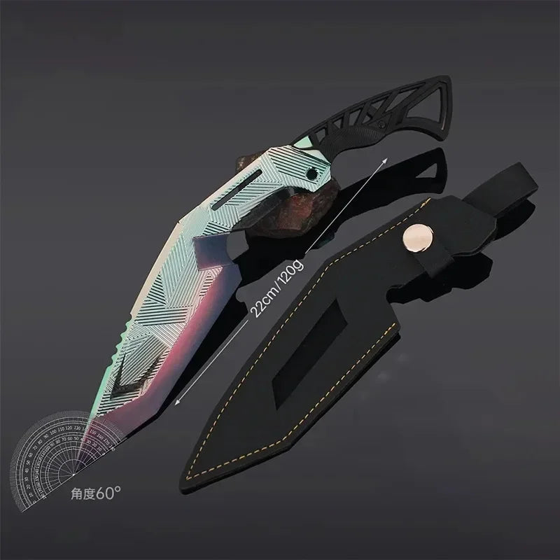 Delta Force Hawk Ops Nepal Series Knife – Metal Decorative Sword Model, Safe Unsharpened Collectible Ornament