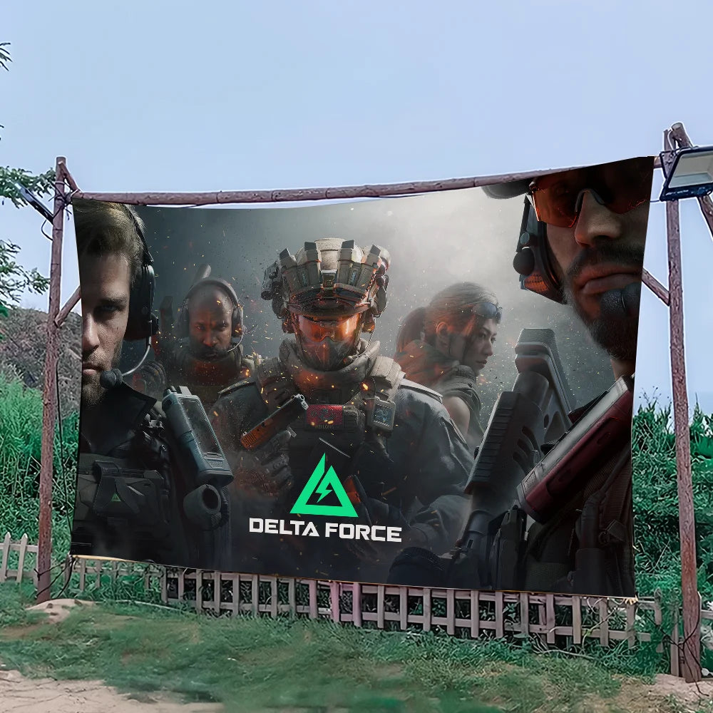 Hawk Flag for Delta Force Hawk Ops Game - Delta Ops Outdoor Banner and Home Decoration