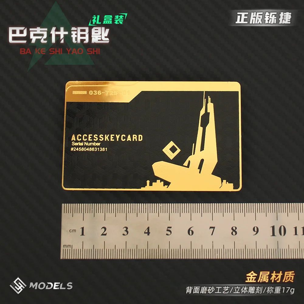 Delta Force Metal Key Card – Tactical Game Collectible | Baksh Keys & Gaming Prop
