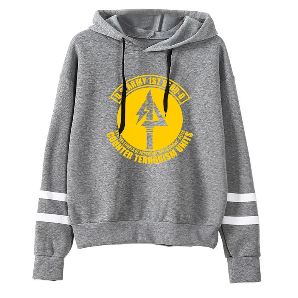 Delta Force Pullover Hoodies Yellow logo - Unisex Fashion Hip-Hop Long Sleeve Sweatshirts