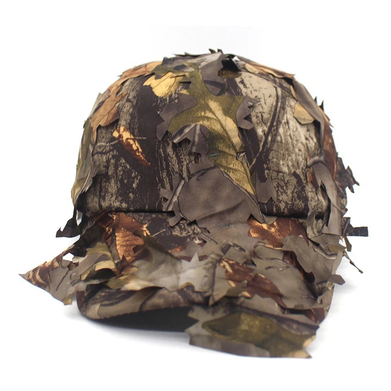 Delta Force Hawk Ops Tactical Baseball Cap – 3D Leaf Camo Snapback for Outdoor Adventures