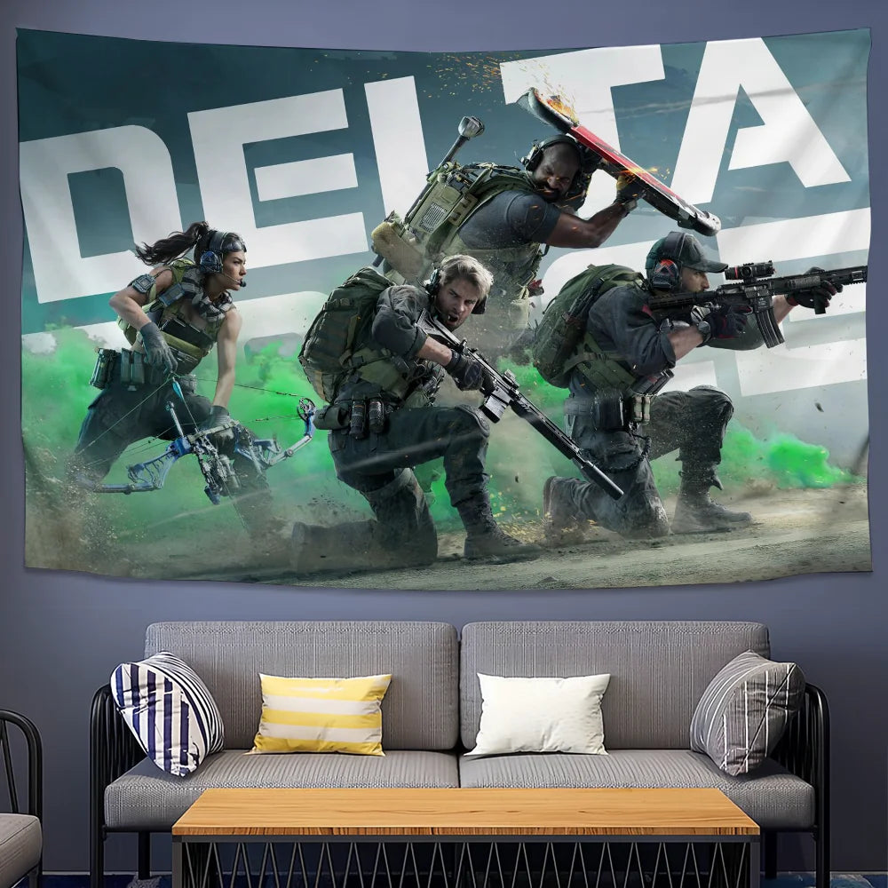 Hawk Flag for Delta Force Hawk Ops Game - Delta Ops Outdoor Banner and Home Decoration