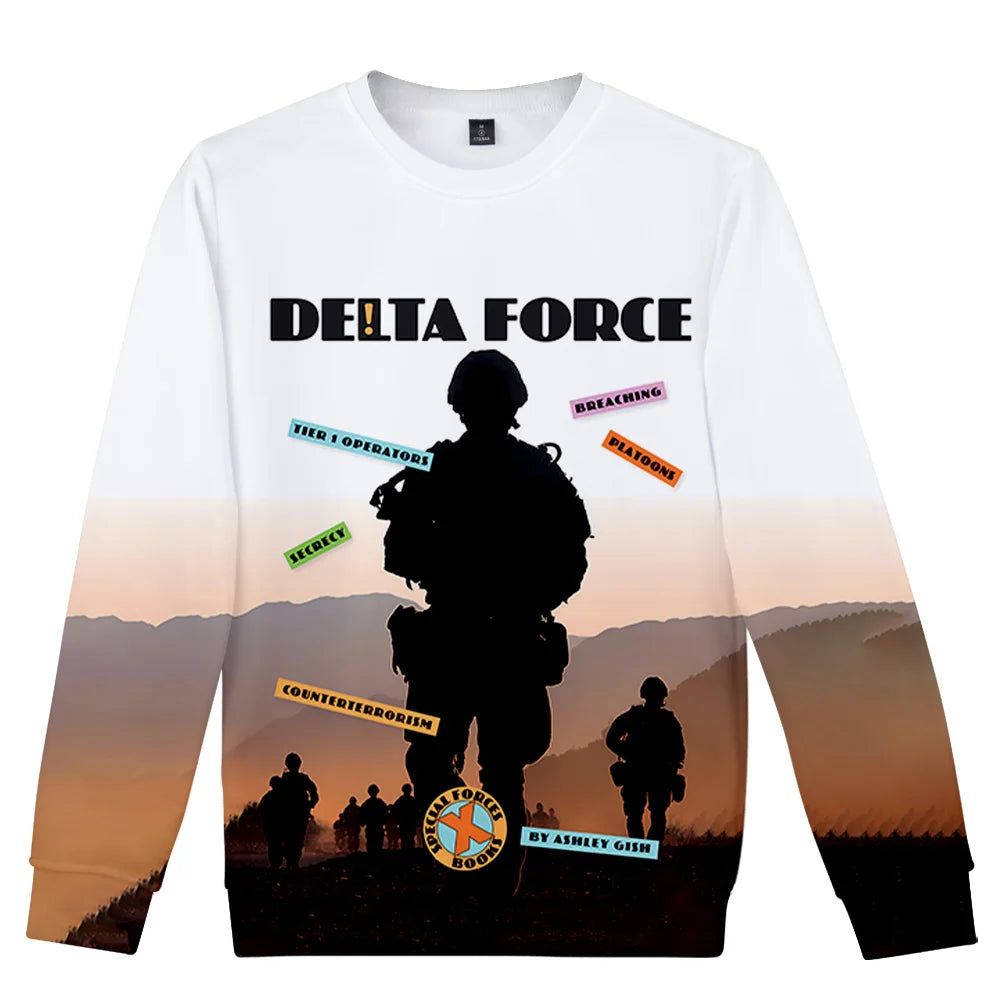 Delta Force  Hawk Ops Hoodies - Stylish Unisex Pullover Sweatshirts for Casual & Hip-Hop Fashion