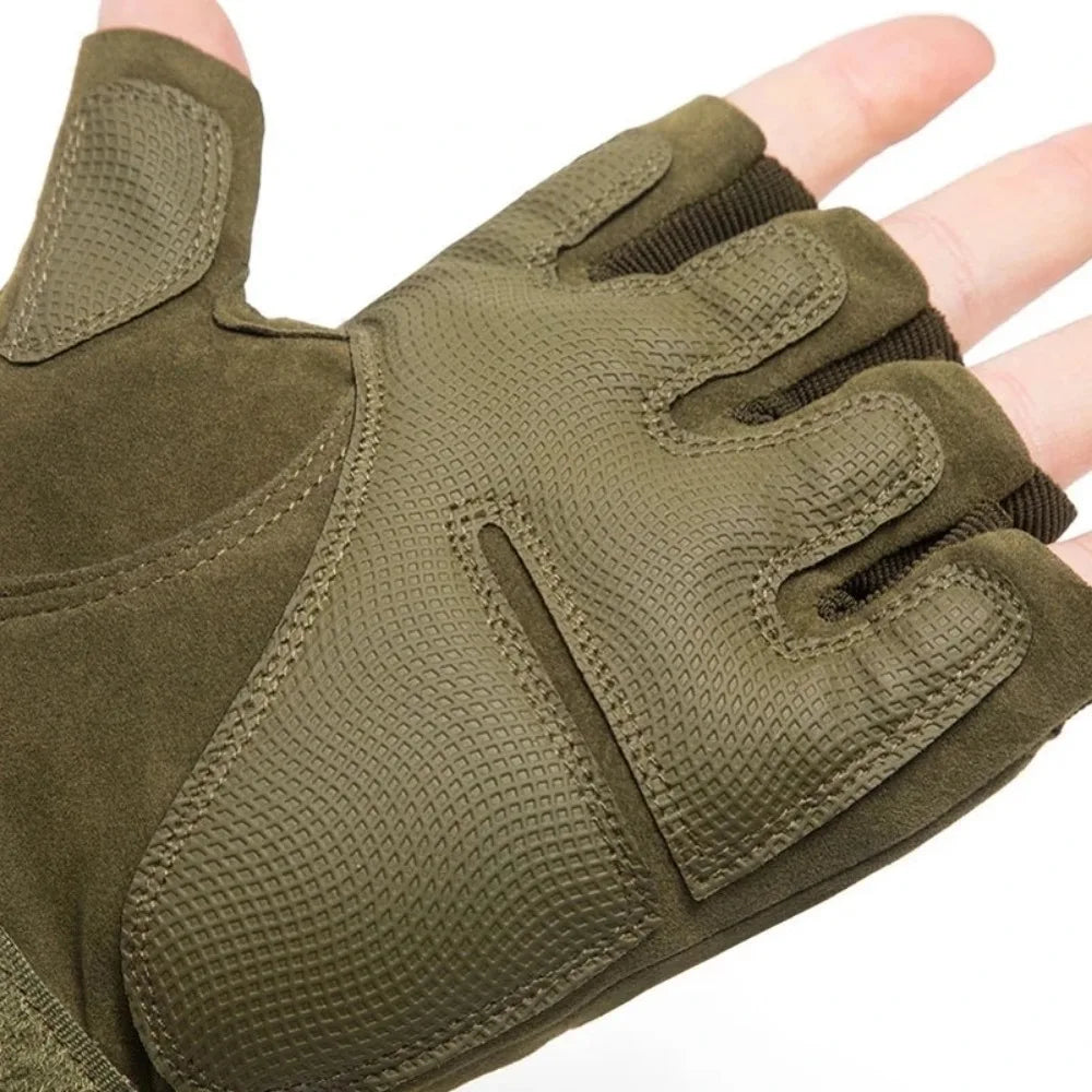 Delta Force Tactical Gloves - Half & Full Finger Anti-Skid Protective Gear