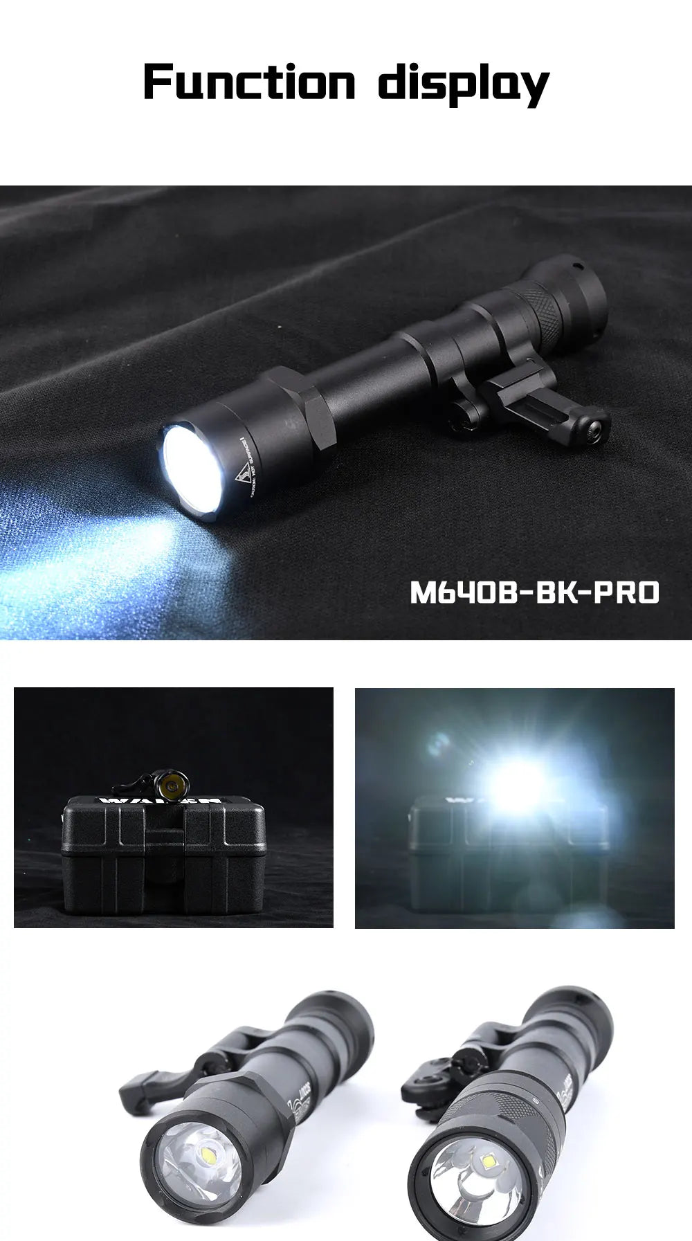 WADSN M640 Tactical Surefire Flashlight - Delta Force Hawk Ops Inspired Weapon Light