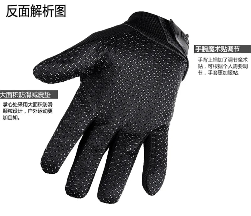 Delta Force Full-Finger Riding Gloves - Anti-Skid Tactical Combat Gear