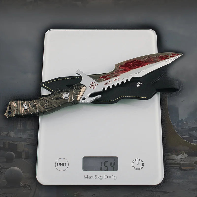 Delta Force Executioner Melee Knife – 25cm Game Sword Model, Safe Unsharpened Desktop Ornament & Collectible Gift