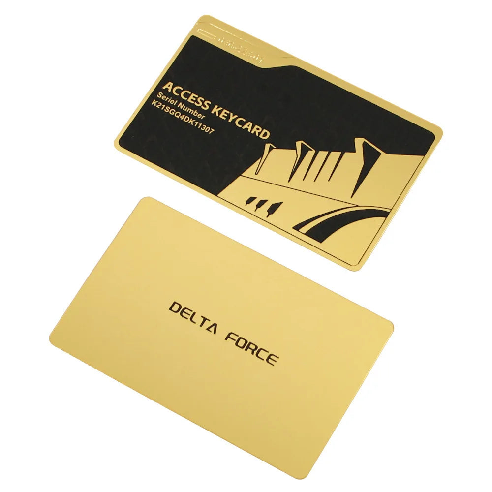 Delta Force Metal NFC Game Card – President's Lounge Cosplay Accessory & Collectible Ornament