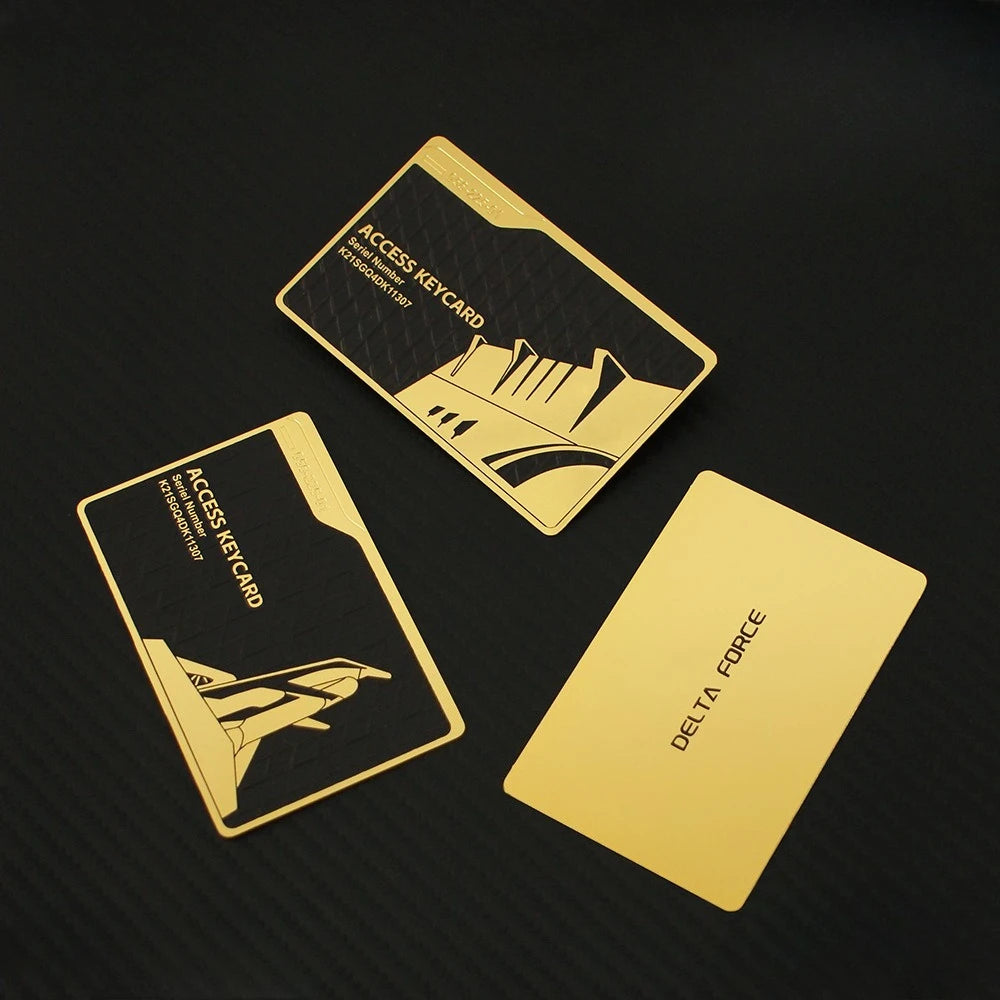 Delta Force Metal NFC Game Card – President's Lounge Cosplay Accessory & Collectible Ornament