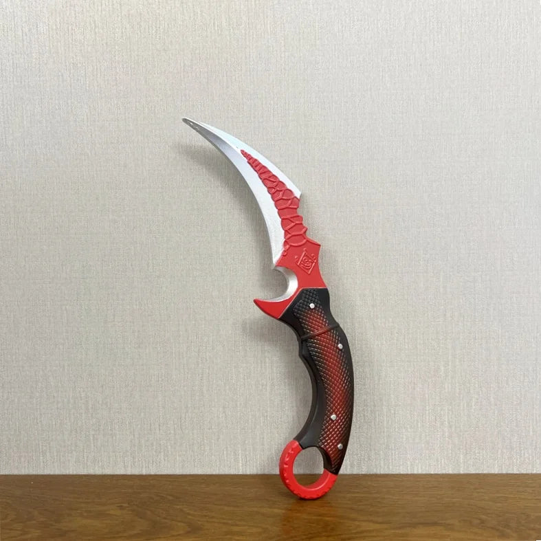 Couteau griffe Delta Force Scarlet Falcon – Réplique 1:1 du poignard Black Hawk (lame en caoutchouc PU sûre)