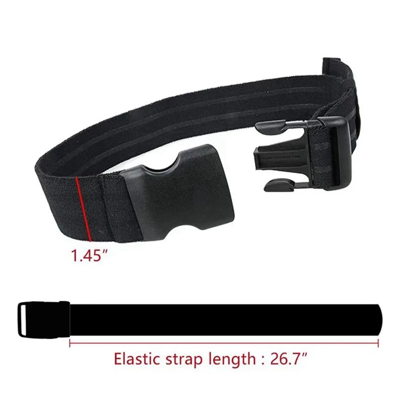 Delta Force Tactical Drop Thigh Strap - Adjustable Elastic Band for Gun Holster