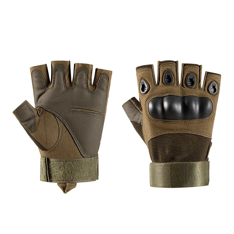 Delta Force Tactical Gloves - Half & Full Finger Anti-Skid Protective Gear