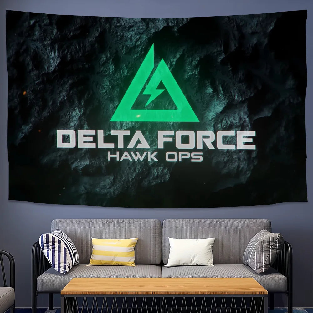 Hawk Flag for Delta Force Hawk Ops Game - Delta Ops Outdoor Banner and Home Decoration