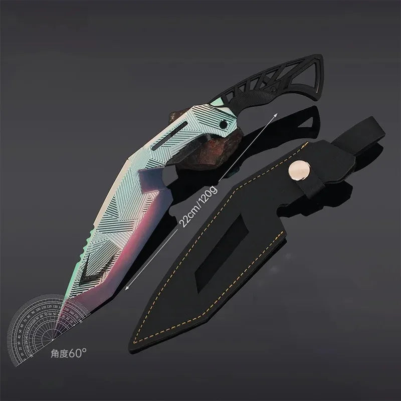 Delta Force Hawk Ops Nepal Series Knife – Metal Decorative Sword Model, Safe Unsharpened Collectible Ornament