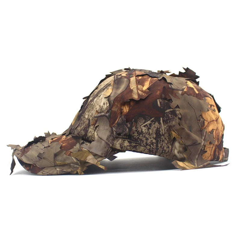 Delta Force Hawk Ops Tactical Baseball Cap – 3D Leaf Camo Snapback for Outdoor Adventures