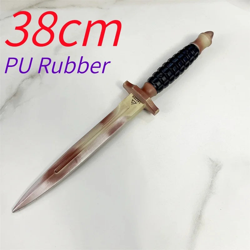Couteau griffe Delta Force Scarlet Falcon – Réplique 1:1 du poignard Black Hawk (lame en caoutchouc PU sûre)