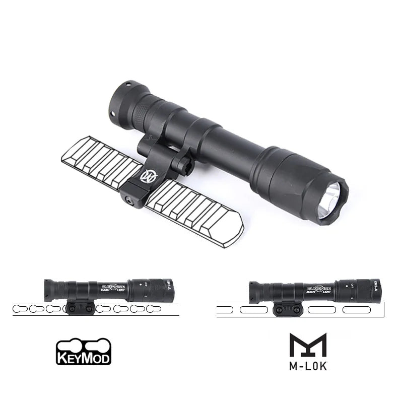 WADSN M640 Tactical Surefire Flashlight - Delta Force Hawk Ops Inspired Weapon Light