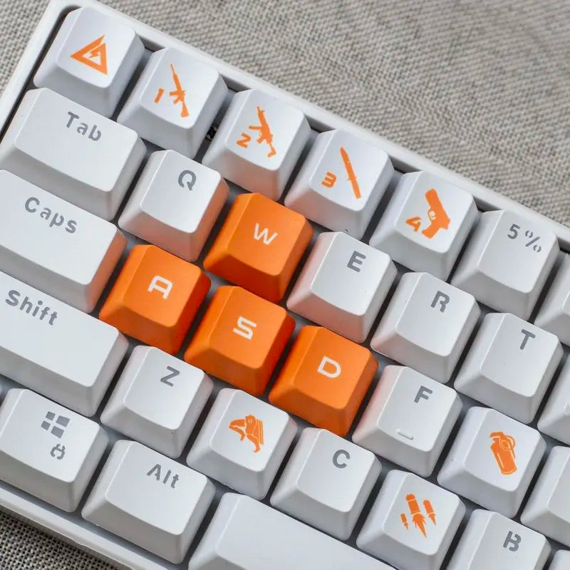 Nouveau thème Delta Force personnalisé Hauteur OEM PBT Sublimation Thermique Touches 15 Touches/28 Touches LUNA VYRON KAI SILVA Touches Cadeau PC