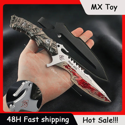 Couteau de mêlée Delta Force Executioner – Modèle d'épée de jeu de 25 cm, ornement de bureau sûr non affûté et cadeau de collection