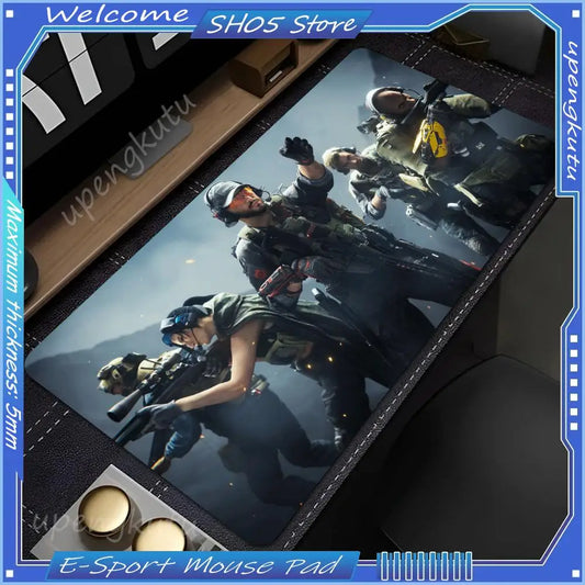 Delta Force All Size Mouse Pad - Non-Slip Gaming & Office Desk Mat  Séries '' BLACK 6 ''