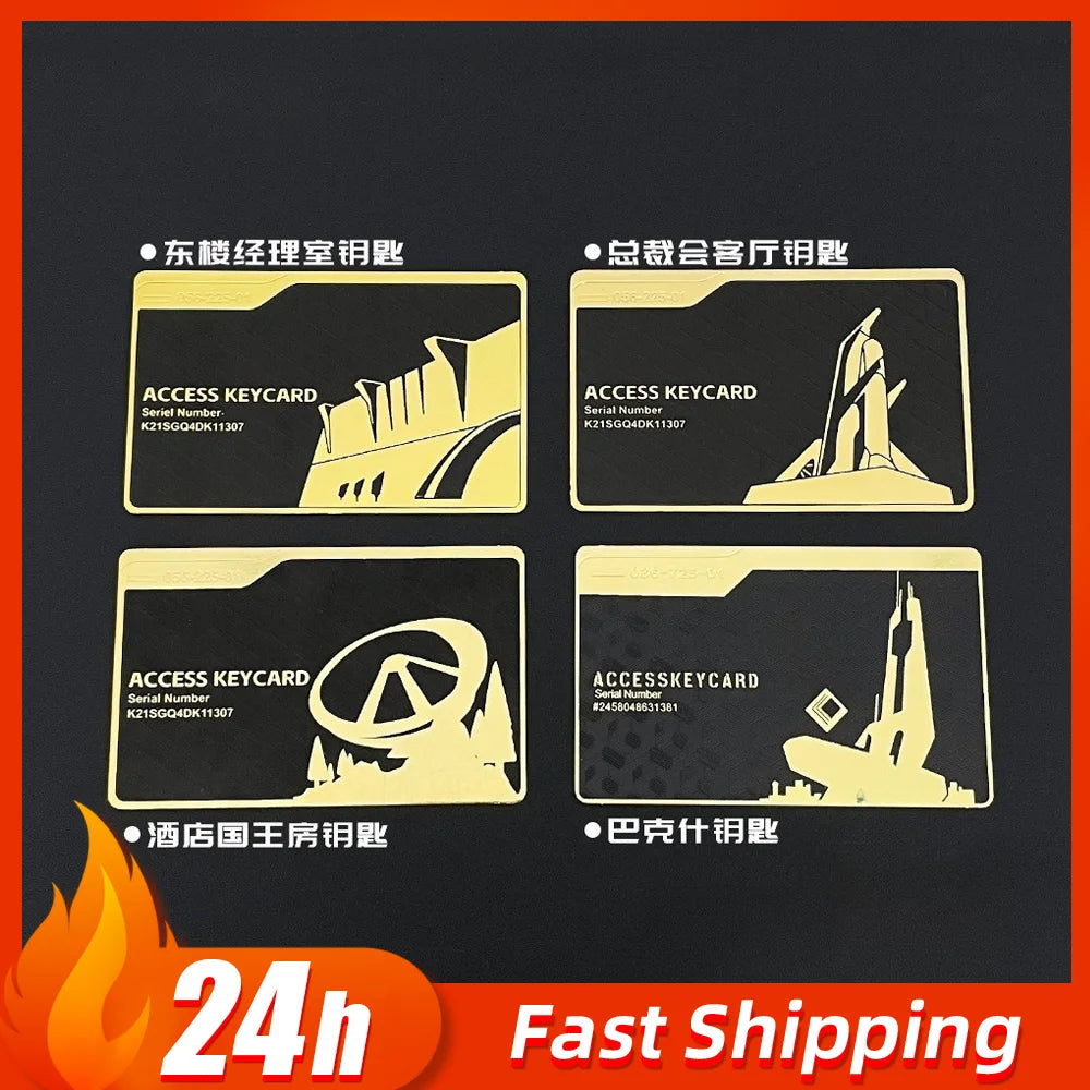 Delta Force Metal NFC Game Card – President's Lounge Cosplay Accessory & Collectible Ornament