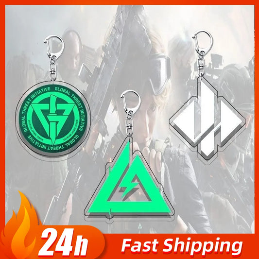 Delta Force Acrylic Weapon Keychain Set – Samurai Sword & Karambit Pendant for Cosplay, Collectors & Gamers