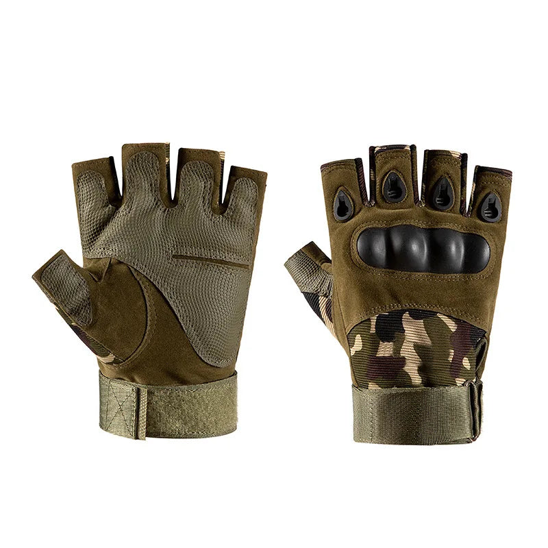 Delta Force Tactical Gloves - Half & Full Finger Anti-Skid Protective Gear