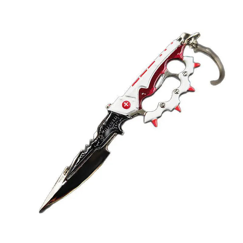 Delta Force 9cm Metal Weapon Keychain Set – Tactical Pendant Collection with Gift Box for Backpack & Collectors