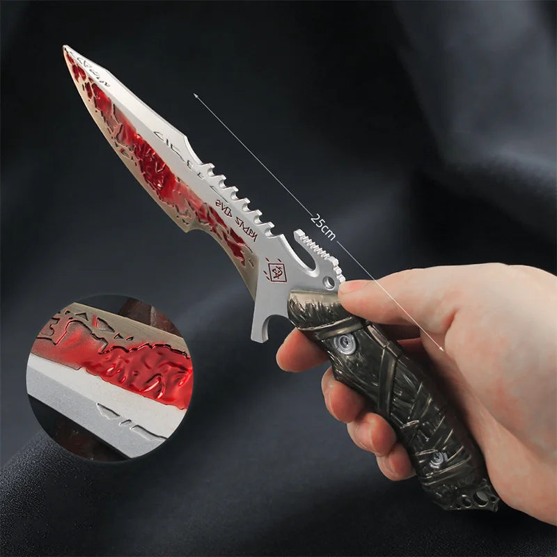 Delta Force Executioner Melee Knife – 25cm Game Sword Model, Safe Unsharpened Desktop Ornament & Collectible Gift