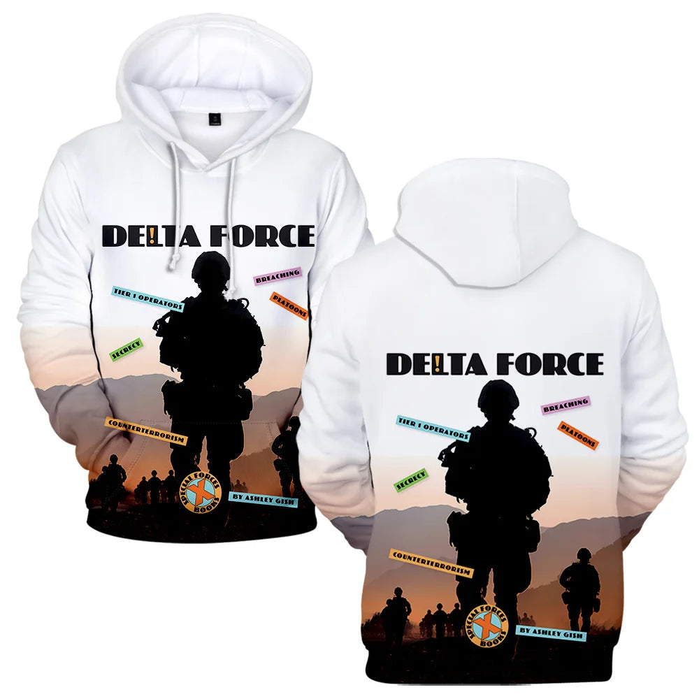 Delta Force Hoodies - New Cosplay-Inspired Unisex Streetwear Sweatshirts