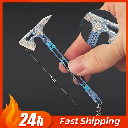 Delta Force 9cm Tactical Tomahawk Knife – Black Sea Edition Keychain, Military-Inspired Men’s Accessory & Gift