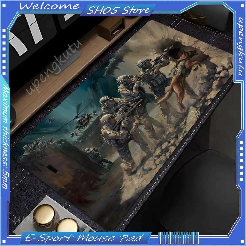 Delta Force All Size Mouse Pad - Non-Slip Gaming & Office Desk Mat  Séries '' BLACK 7 ''